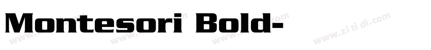 Montesori Bold字体转换